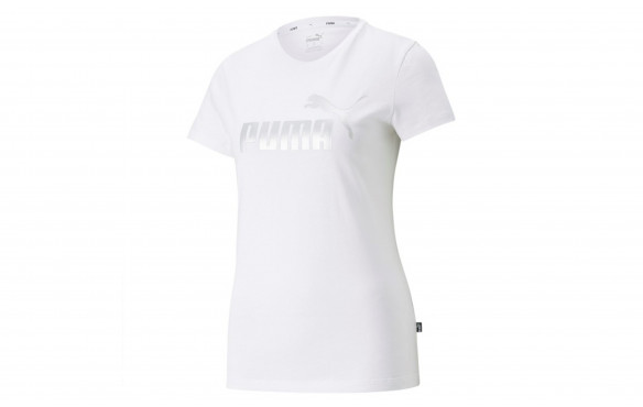 PUMA ESS+ METALLIC LOGO TEE