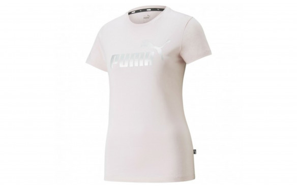 PUMA ESS+ METALLIC LOGO TEE