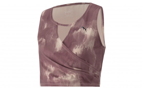 PUMA STUDIO PRINTED TRAINING CROP TOP