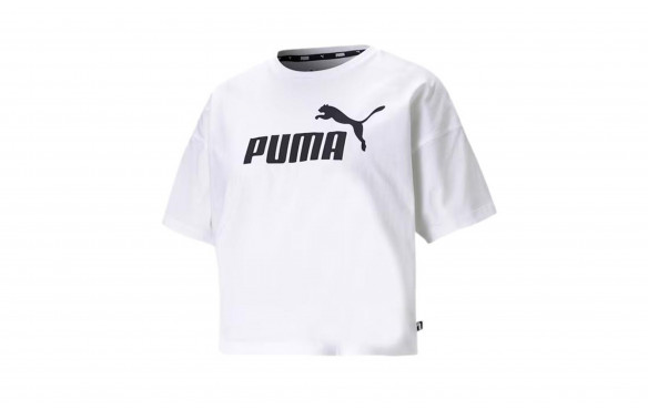 PUMA ESS CROPPED LOGO TEE