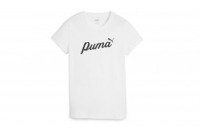 PUMA ESS+ SCRIPT TEE MUJER