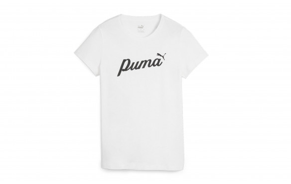 PUMA ESS+ SCRIPT TEE MUJER