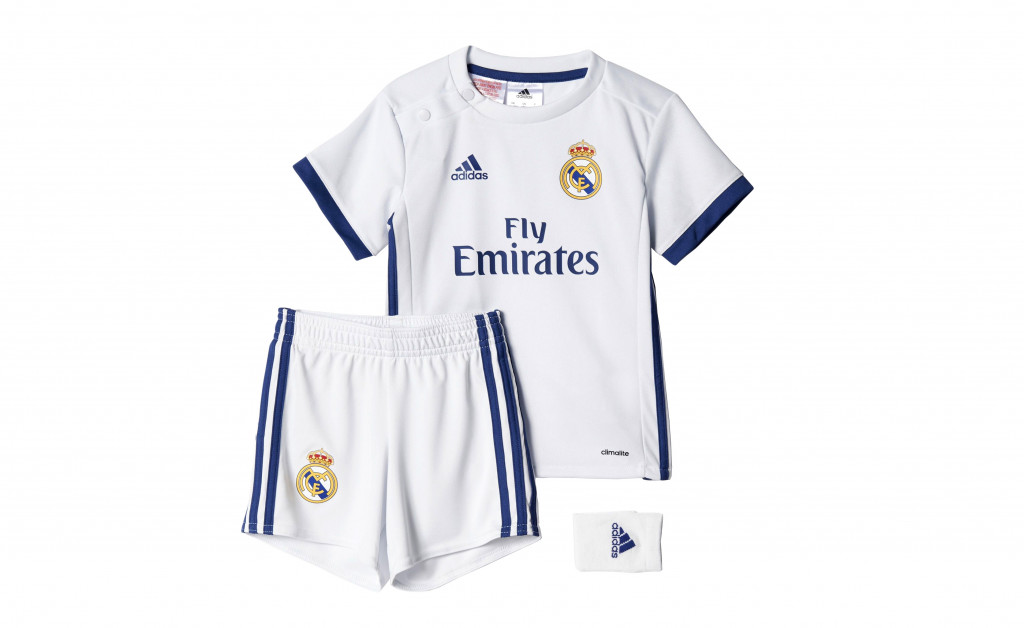 Equipaciones Oficiales Real Madrid para bebés y niños pequeños