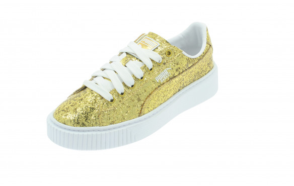 PUMA BASKET PLATFORM GLITTER MUJER