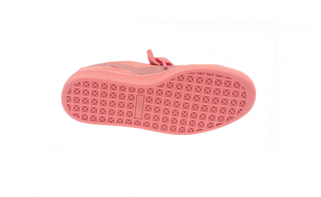 Puma suede store heart naranja