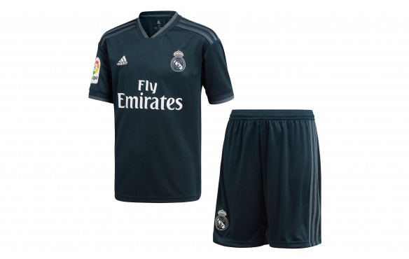 adidas MINICONJUNTO SEGUNDA EQUIPACIÓN REAL MADRID 18/19